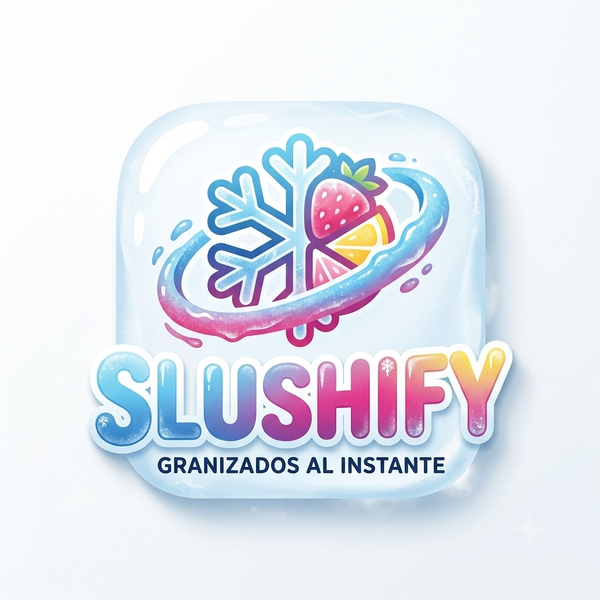 Logo Slushify cubito de hielo - Granizados al instante